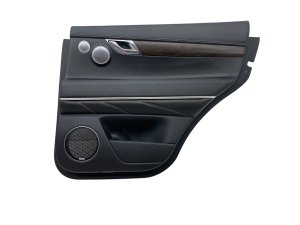 2021-2024 Genesis GV80 Black Door Interior Trim Panel with Wood Grain and Lexicon Audio - Rear, Right (Passenger) (Used OEM)