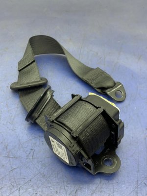 2013-2015 Cadillac ATS Black Seat Belt Assembly - Rear, Right (Passenger) (Used OEM)