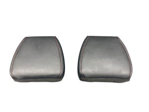 2022-2025 Acura MDX Ebony (Black) 3rd Row Premium Leather Seat Headrest Set - Rear, Right (Passenger) (Used OEM)