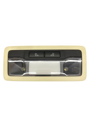 2016-2022 Lexus RX450h Tan Front Overhead Roof Console with Dome Light and Sunglass Holder - Rear (Used OEM)