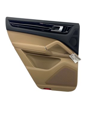 2019-2023 Porsche Cayenne Beige Door Interior Trim Panel - Rear, Left (Driver) (Used OEM)