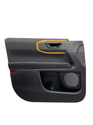 2021-2025 Ford Bronco Sport Orange Door Interior Trim Panel with Switch Panel - Front, Left (Driver) (Used OEM)