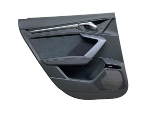 2022-2025 Audi A3 Black Door Interior Trim Panel with Ambient Lighting - Rear, Left (Driver) (Used OEM)