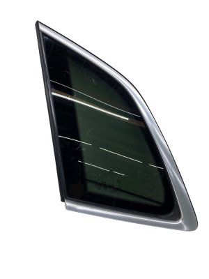 2018-2025 Audi SQ5 Chrome Quarter Glass with Chrome Moulding - Rear, Left (Driver) (Used OEM)