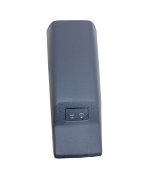 2025-2026 Nissan Kicks Black Rear Center Console Trim Cover Panel with Dual USB Ports - Front (Used OEM)