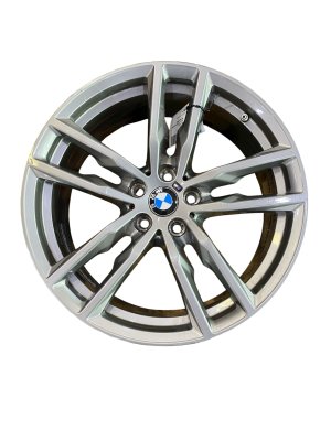 2018-2024 BMW X3 19x7.5 Style 698M Machined Silver Alloy Wheel (Used OEM)