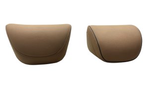 2021-2024 Genesis GV80 Beige Outer and Center Headrest Set - Rear, Left (Driver) (Used OEM)