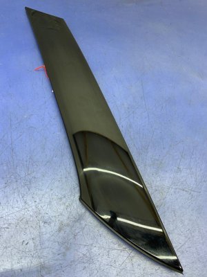 2010-2019 Jaguar XJ Ebony (Black) Long Wheelbase Door Molding - Rear, Left (Driver) (Used OEM)