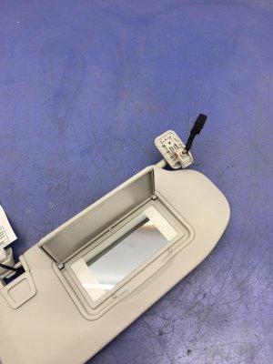 2021-2025 Ford Mustang Mach-E Gray Sun Visor - Front, Right (Passenger) (Used OEM)
