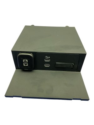 2017-2025 Mazda CX-5 Black Center Console USB Power Outlet Trim Panel (Used OEM)