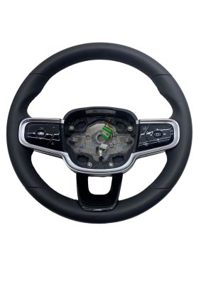 2019-2024 Volvo XC40 Charcoal (Black) Leather Steering Wheel with Cruise Control and Switches (Used OEM)