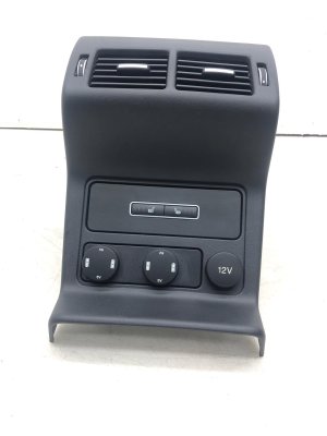 2017-2020 Jaguar F-Pace Black Center Console Rear HVAC Vent - Front (Used OEM)