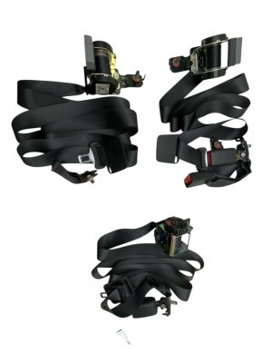 2019-2024 Genesis G70 3-Piece Seat Belt Assembly Set - Rear, Left (Driver) (Used OEM)
