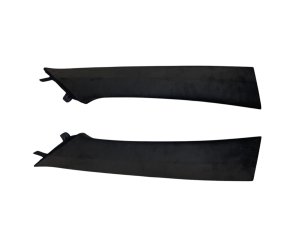 2021-2025 Hyundai Palisade Black Calligraphy Suede Interior A-Pillar Trim Panel Set - Front (Used OEM)