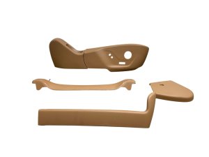 2022-2026 Lucid Air Tan Front Seat Trim Panel Set (Used OEM)