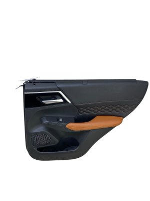 2023-2025 Mitsubishi Outlander PHEV Black Door Interior Trim Panel with Sunshade - Rear, Right (Passenger) (Used OEM)