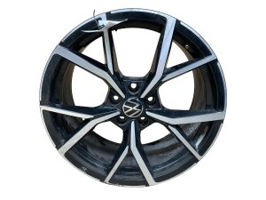 2022-2024 Volkswagen Golf Black 19x8 10-Spoke Machined Aluminum Wheel (Used OEM)