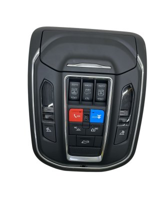 2022-2025 Jeep Wagoneer Overhead Roof Console with Dome Light and Sunroof Switch - Front (Used OEM)
