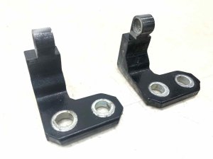 2004-2011 Bentley Continental Beluga (Black) Upper and Lower Door Hinge Set - Front, Left (Driver) (Used OEM)