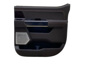 2021-2025 Ford F-150 Java (Brown) Door Interior Trim Panel with Bang & Olufsen Unleashed 18 Speaker Package - Rear, Right (Passenger) (Used OEM)