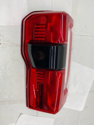 2023-2024 Ford F-550 Super Duty Incandescent Tail Light Assembly with LED Reverse and BLIS Sensor - Rear, Left (Driver) (Used OEM)