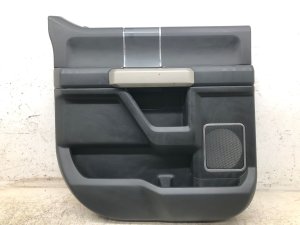 2015-2020 Ford F-150 Black Door Interior Trim Panel with Ambient Lighting - Rear, Left (Driver) (Used OEM)