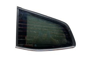 2018-2025 Volkswagen Atlas Privacy Tint Quarter Glass with Chrome Moulding - Rear, Left (Driver) (Used OEM)