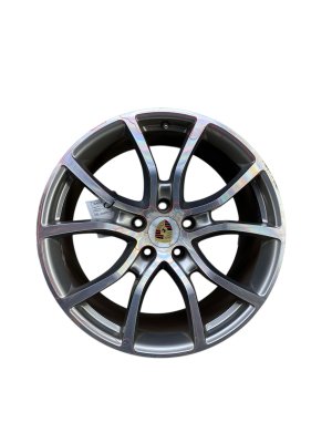 2019-2025 Porsche Cayenne Silver 21x11 10-Bent Spoke Silver Alloy Wheel - Rear (Used OEM)