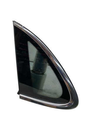 2019-2025 Porsche Cayenne Silver Quarter Glass with Aluminum Trim - Rear, Left (Driver) (Used OEM)