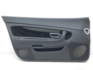 2006-2011 Bentley Continental Black Door Interior Trim Panel - Front, Left (Driver) (Used OEM)