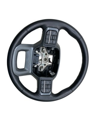2021-2024 Ford F-150 Black Heated Leather Steering Wheel with Active Steering and Controls (Used OEM)