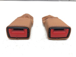 2011-2016 Ferrari FF Tan Seat Belt Buckle Set - Rear (Used OEM)