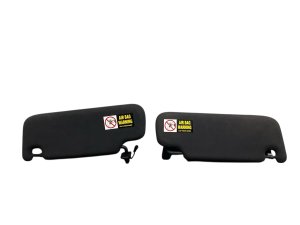 2017-2024 Maserati Levante Black Sun Visor Shade Set - Front, Left (Driver) (Used OEM)