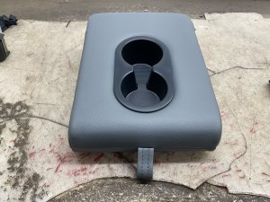 2022-2024 Ford F-150 Lightning Gray Seat Armrest Cup Holder - Rear (Used OEM)