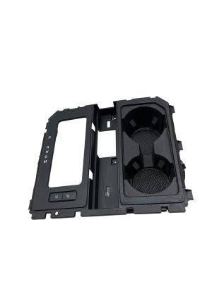 2015-2020 Ford F-150 Black Center Console Cup Holder with Shifter Trim and Traction Control Switch - Front (Used OEM)