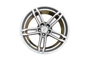 2022-2025 Porsche Macan Silver 19x9 5 Double-Spoke Silver Alloy Wheel (Used OEM)