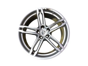 2022-2026 Porsche Macan Silver 19x8.5 5 Double Spoke Silver Alloy Wheel (Used OEM)