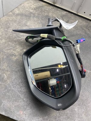 2019-2025 Audi Q8 White Power Folding Door/Side View Mirror with Surround View Camera - Front, Left (Driver) (Used OEM)