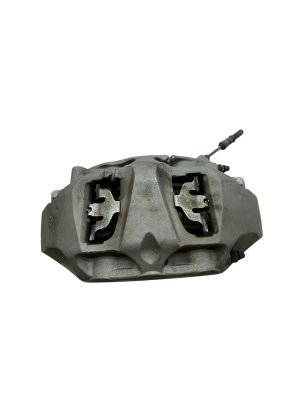 2017-2025 Audi Q7 Gray Akebono Disc Brake Caliper with Bracket - Front, Right (Passenger) (Used OEM)