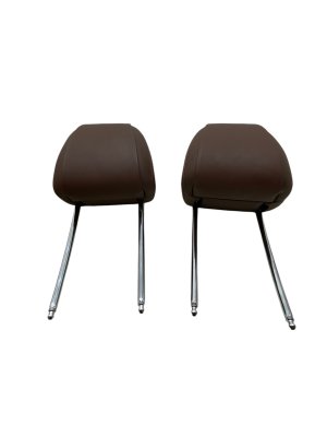 2020-2023 BMW X6 Brown Seat Leather Headrest Set - Front, Right (Passenger) (Used OEM)
