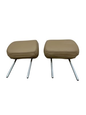2021-2025 Ford F-150 Tan Seat Leather Headrest Set - Front, Right (Passenger) (Used OEM)