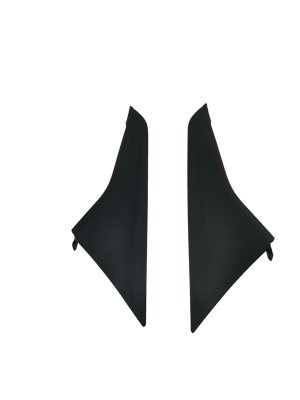 2022-2025 Jeep Wagoneer Black Center Console Trim Cover Panel Set with Stitching - Front (Used OEM)