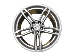 2022-2026 Porsche Macan Silver 19x8.5 5 Double Spoke Silver Alloy Wheel (Used OEM)