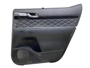 2020-2022 Hyundai Palisade Black Door Interior Trim Panel with Sunshade - Rear, Right (Passenger) (Used OEM)