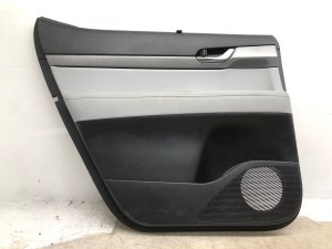 2020-2025 Hyundai Palisade Gray Door Interior Trim Panel with Sunshade - Rear, Left (Driver) (Used OEM)