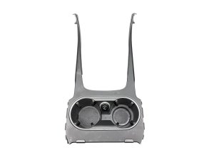 2019-2024 Porsche Cayenne Black Center Console Cup Holder with Trim Cover Panel - Front (Used OEM)