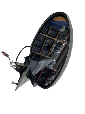 2011-2012 Fisker Karma Gray Power Folding Auto-Dimming Door/Side View Mirror - Front, Left (Driver) (Used OEM)