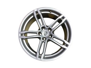 2022-2025 Porsche Macan Silver 19x9 5 Double-Spoke Silver Alloy Wheel (Used OEM)