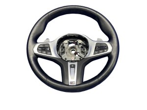 2017-2023 BMW 528i Black M Sport Heated Leather Steering Wheel - Front (Used OEM)