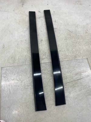 2019-2025 INFINITI QX50 Black Panoramic Roof Drip Molding Trim Cover Panel Set (Used OEM)